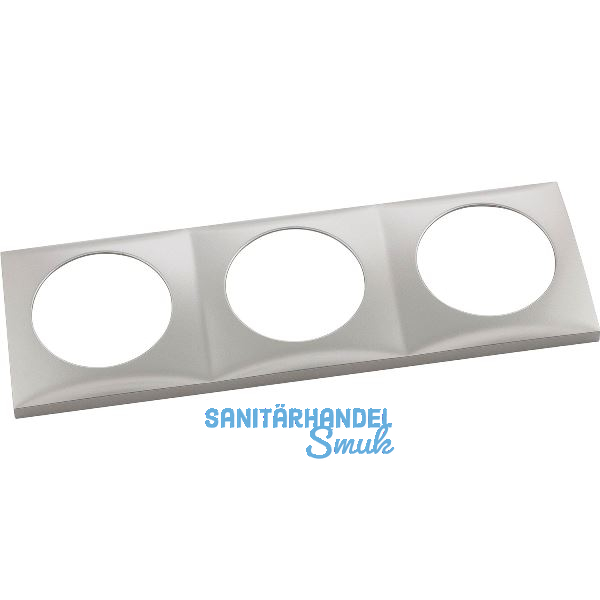 BERKER Integro Flow Rahmen 3-fach Edelstahl Effekt