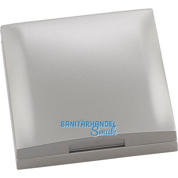 BERKER Integro Flow/Pure Rahmen 1-fach mit Klappdeckel Edelstahl Effekt