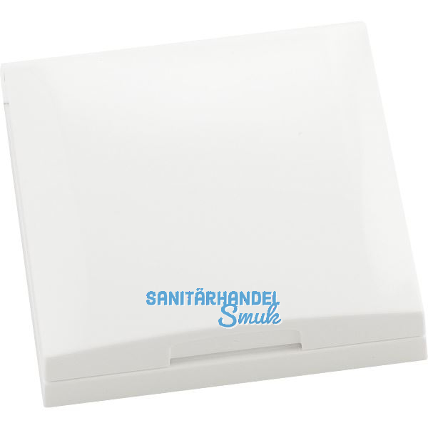 BERKER Integro Flow/Pure Rahmen 1-fach mit Klappdeckel polarwei� gl�nzend