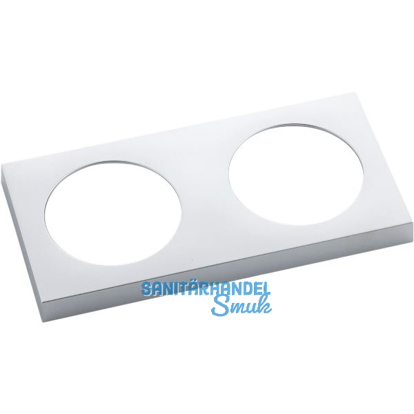 BERKER Integro Pure Rahmen 2-fach chrom matt galvanisiert