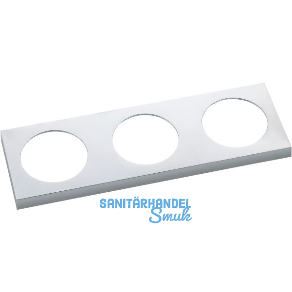 BERKER Integro Pure Rahmen 3-fach chrom matt galvanisiert