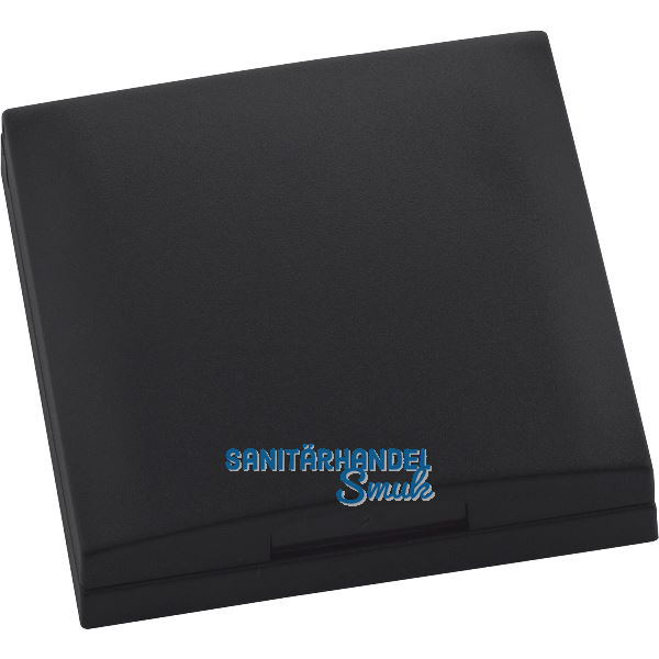 BERKER Integro Flow/Pure Rahmen 1-fach mit Klappdeckel schwarz matt