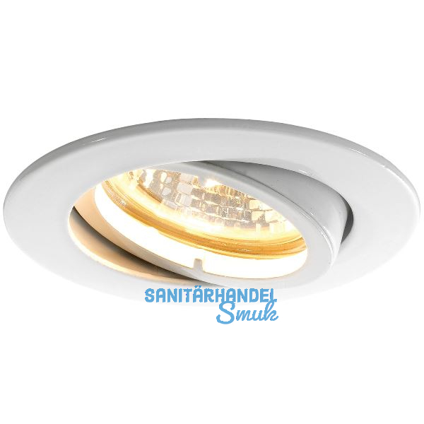 Deckeneinbauleuchte Rund H 230 V, max. 50 Watt, � 88 mm, wei�