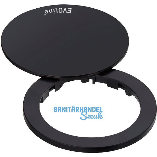 EVOline One Abdeckring mit Drehdeckel schwarz