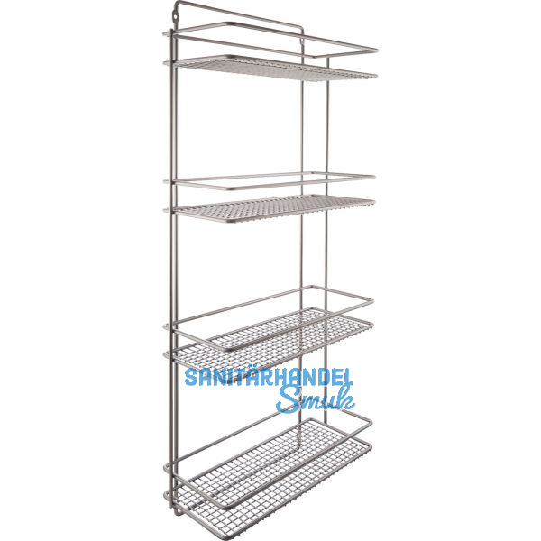 VS Besenschrankhalterung 395 x 922 x 175 mm Stahldraht Silber