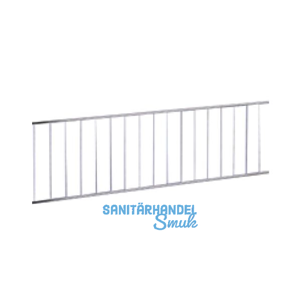 Drahtgitter 2110 x 80 mm Stahldraht Silber