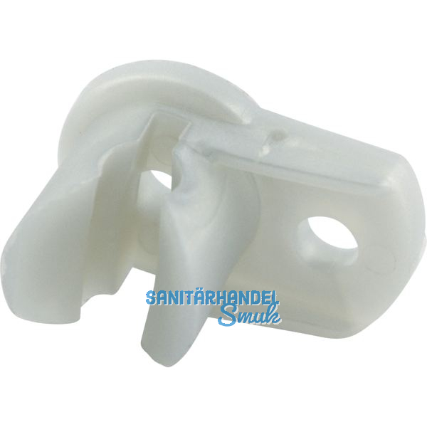 Befestigungsclip mit Lasche Kunststoff Silber