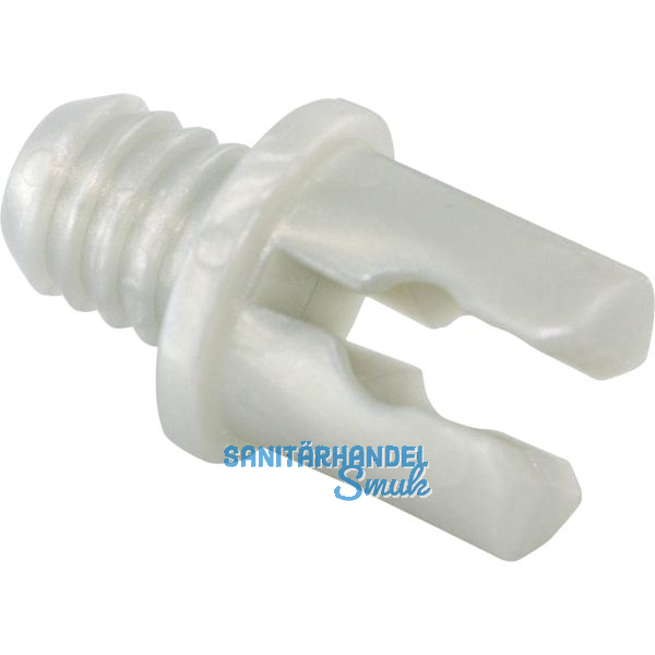 Befestigungsclip mit D�bel Kunststoff Silber