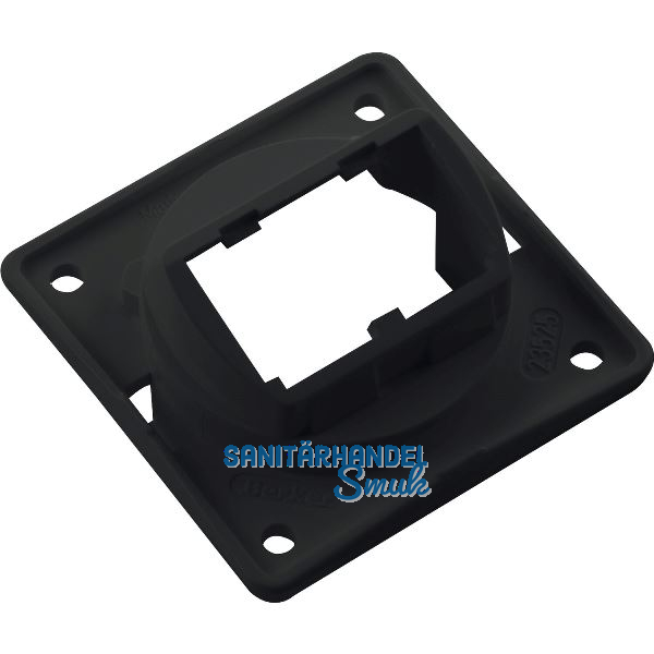 BERKER Integro Flow/Pure Tr�gerplatte f�r Mini Jack Eins�tze schwarz gl�nzend