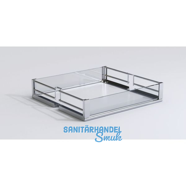 VS TAL Larder Ablage Artline KB 300 mm Silber/Glas satiniert