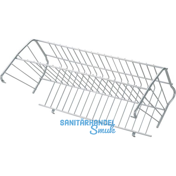 VS Schuhablage Kippfront 557 mm Stahldraht kunststoffbeschichtet silber