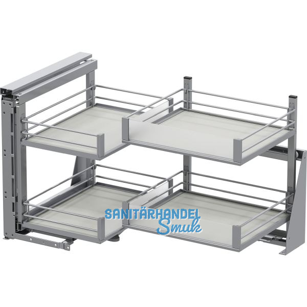 VS COR Fold Eckauszug Set Artline KB 900 mm links Silber