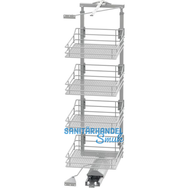 VS TAL Gate Hochschrankauszug Set Saphir KB 450 mm 1200 - 1450 mm Silber