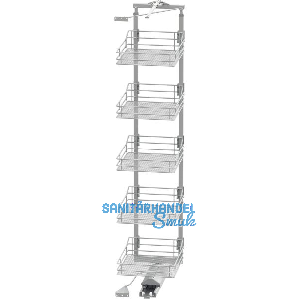 VS TAL Gate Hochschrankauszug Set Saphir KB 450 mm 1700 - 1950 mm Silber