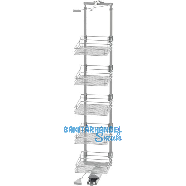 VS TAL Gate Hochschrankauszug Set Saphir KB 450 mm 1900 -2140 mm Silber