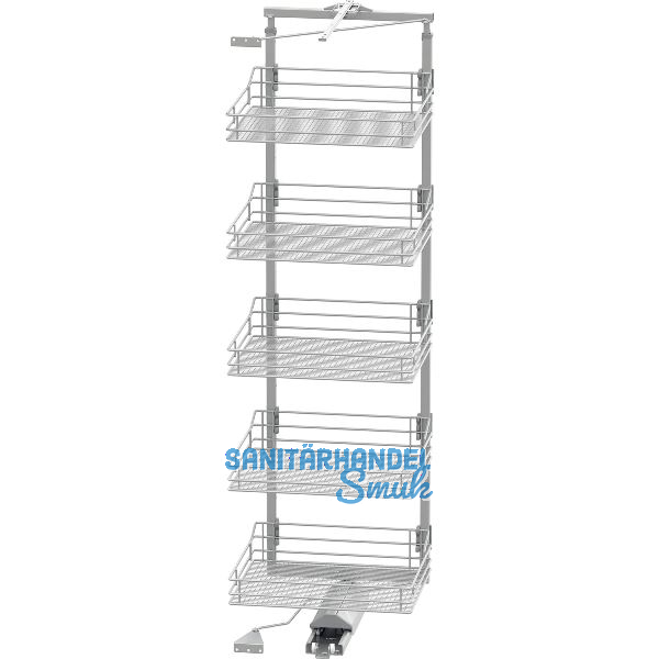VS TAL Gate Hochschrankauszug Set Saphir KB 600 mm 1700 - 1950 mm Silber