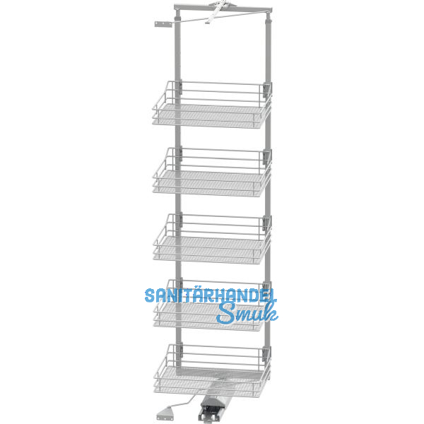 VS TAL Gate Hochschrankauszug Set Saphir KB 600 mm 1900 - 2140 mm Silber