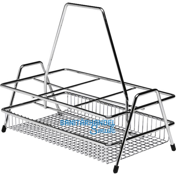 VS Flaschentr�ger Stahldraht Silber