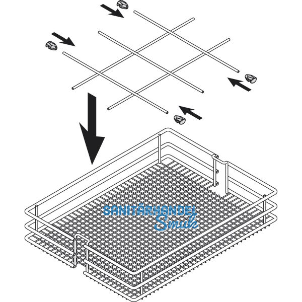 VS TAL Larder Einteilung Saphir KB 300 mm Silber