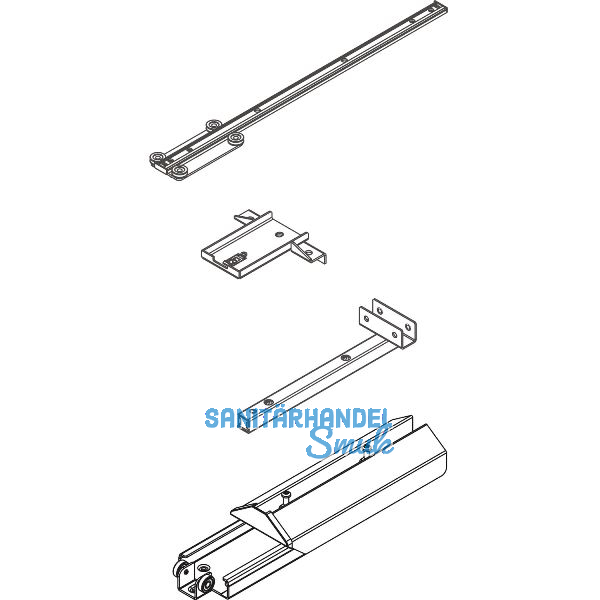 VS TAL Gate Rollenf�hrung seidengold mit D�mpfung