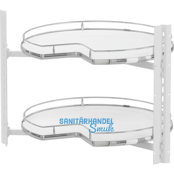 VS COR Wheel Pro Eckschrank-Drehboden 3/4-Kreis KB 800 mm Premea Wei�/chrom