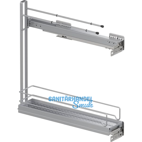 VS SUB Slim Unterschrankauszug Handtuchhalter KB 150 mm Silber