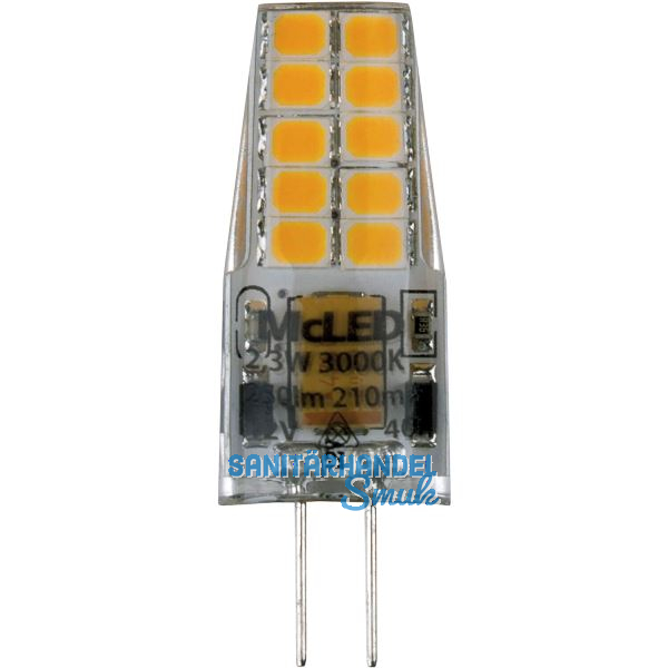 MCLED LED-Leuchtmittel G4 2,3W warmwei� 12 V