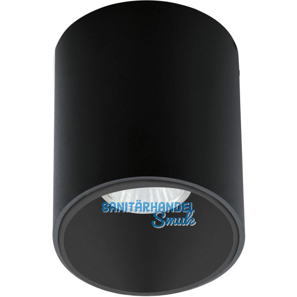 EGLO Deckenleuchte Polasso rund GU10, schwarz