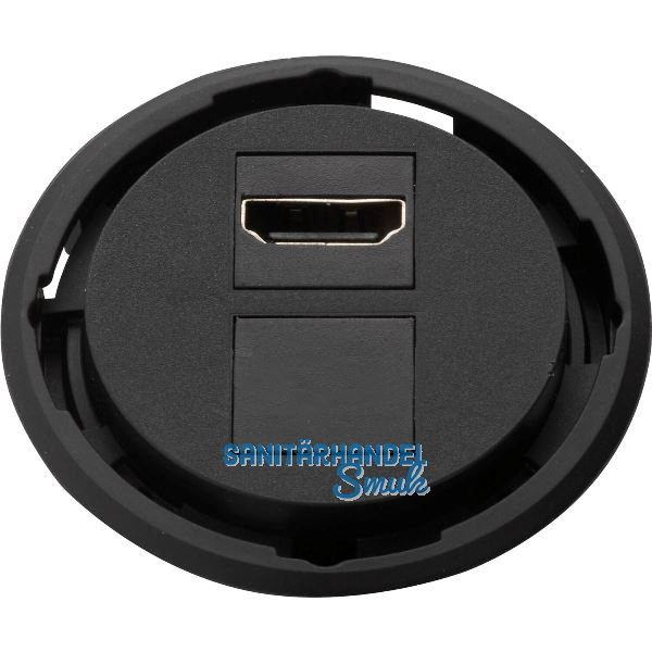 EVOline One Datensteckdose 1 x HDMI 2.0 schwarz