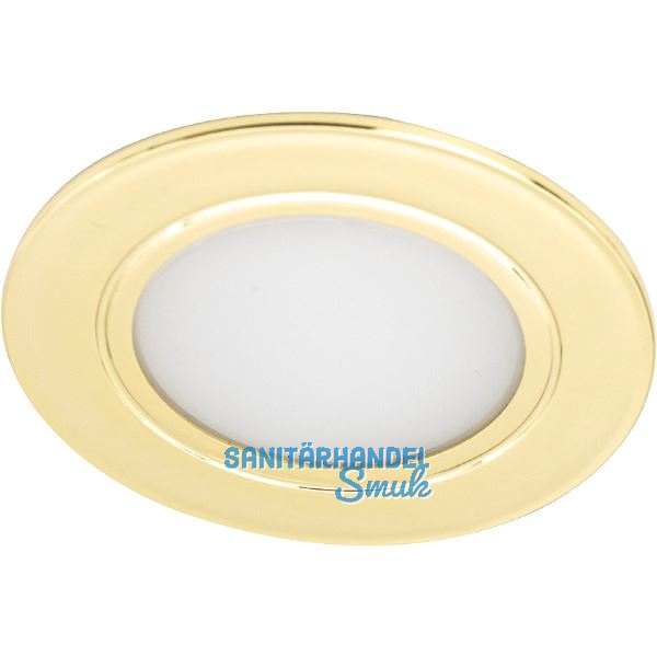 SIRO Einbauleuchte SL-Mono Spot 3000K warmwei�, vermessingt gl�nzend