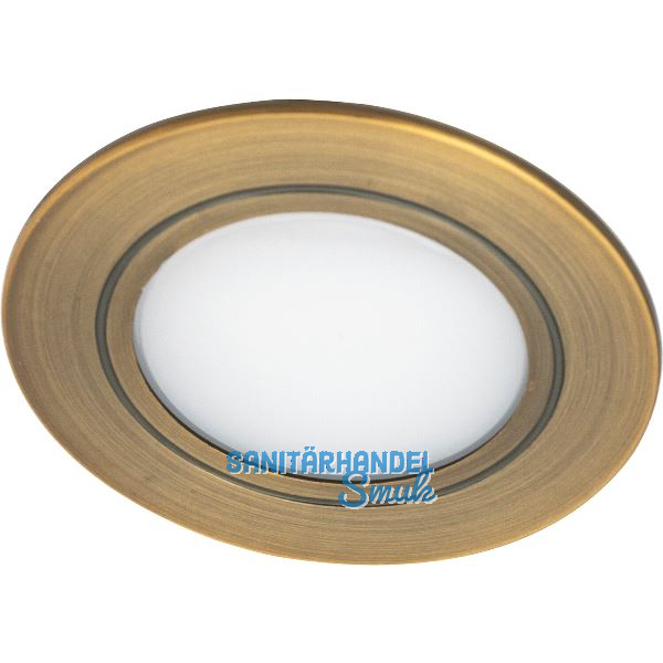 SIRO Einbauleuchte SL-Mono Spot 3000K warmwei�, Messing schwarz geb�rstet