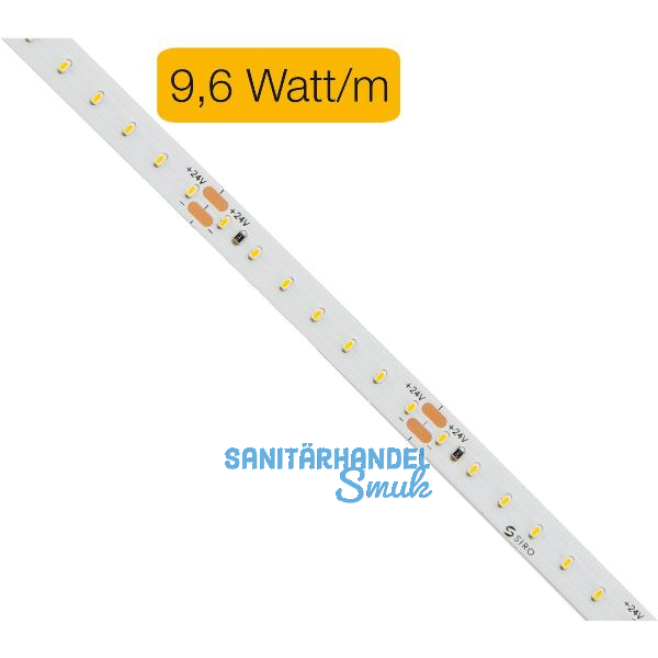 SIRO LED-Band SL-MONO Diamond 9,6W/m, IP20, 3000K, 24 V/DC auf Ma� geschnitten