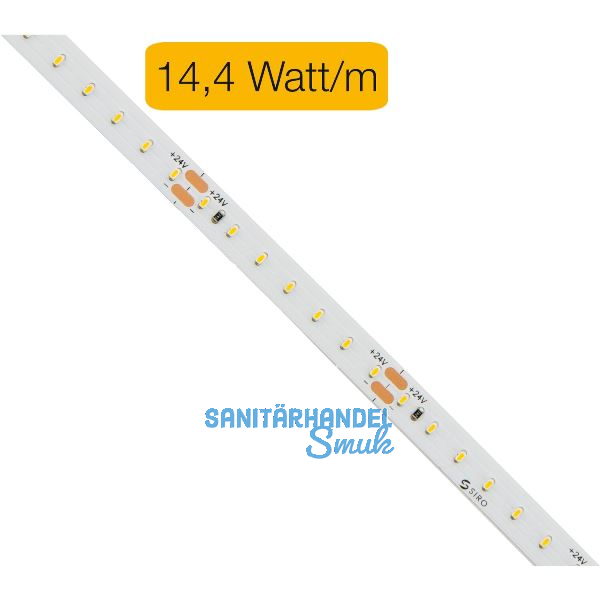 SIRO LED-Band SL-MONO Diamond 14,4W/m, IP20, 3000K, 24 V/DC auf Ma� geschnitten
