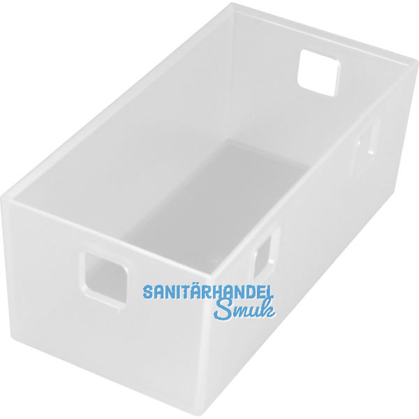 NINKA Organisationsbeh�lter Banio 2-fach Kunststoff Wei� transluzent