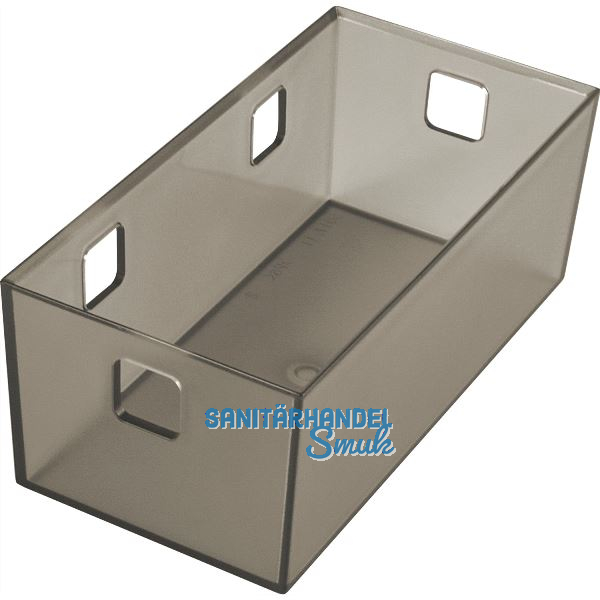 NINKA Organisationsbeh�lter Banio 2-fach Kunststoff Graphit transluzent