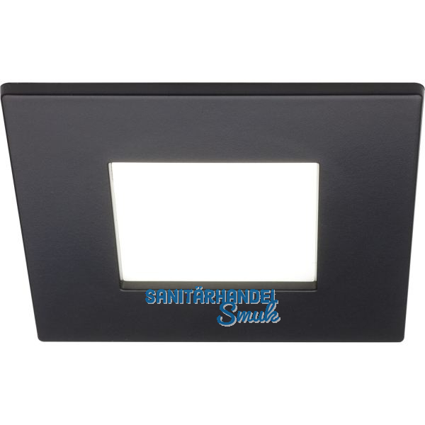 DOMUS LINE Einbauleuchte Quadrum Plus D-MOTION, schwarz matt