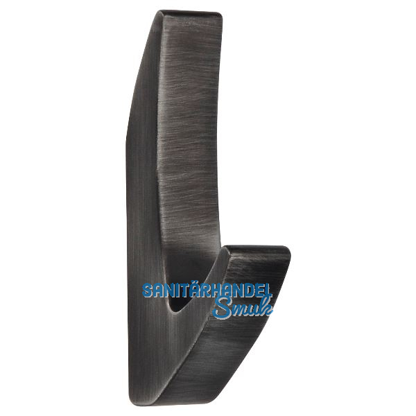 Mantelhaken Salina Breite 15 mm, H�he 81 mm, ZN eisenf�rbig geb�rstet matt
