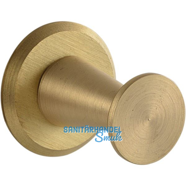 Mantelhaken Medellot Platte � 30, Tiefe 33, Messing matt schutzlackiert