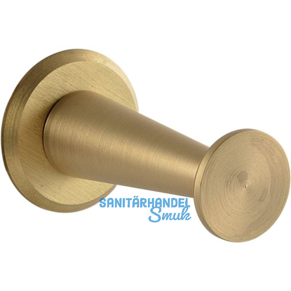Mantelhaken Medellot Platte � 30, Tiefe 53, Messing matt schutzlackiert