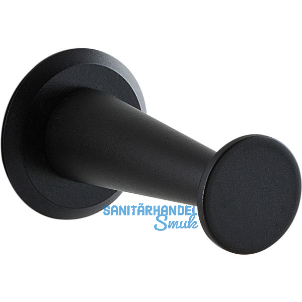 Mantelhaken Medellot Platte � 30, Tiefe 53, Aluminium schwarz