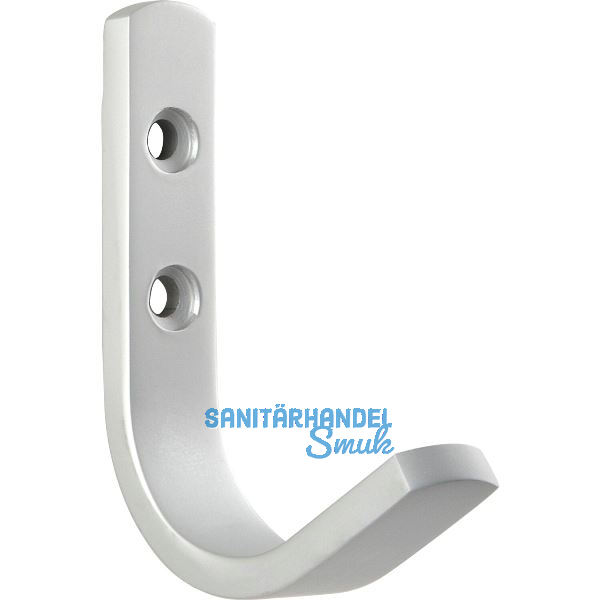 Mantelhaken Majoris Breite 18 mm, H�he 72 mm, Aluminium natur eloxiert