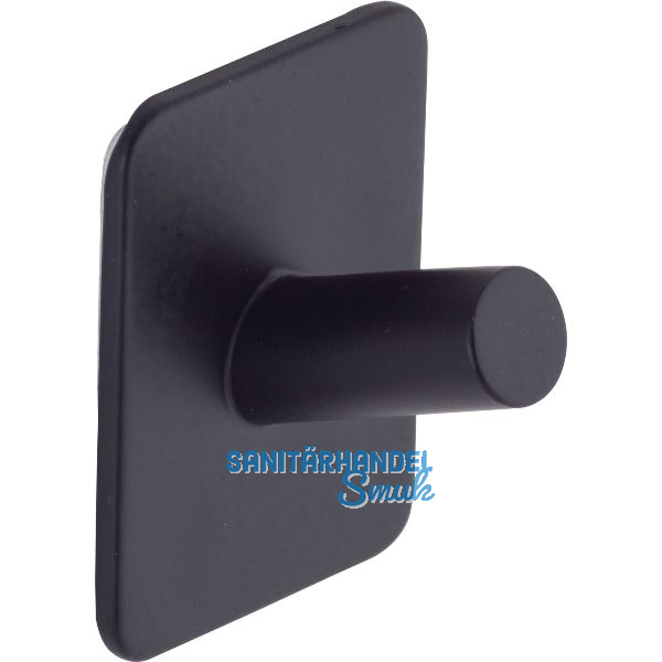 Klebehaken Damon Breite 39 mm, H�he 50 mm, Stahl schwarz matt