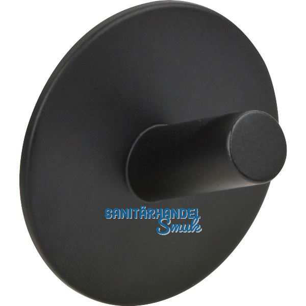 Klebehaken Dares � 52 mm, Stahl schwarz matt