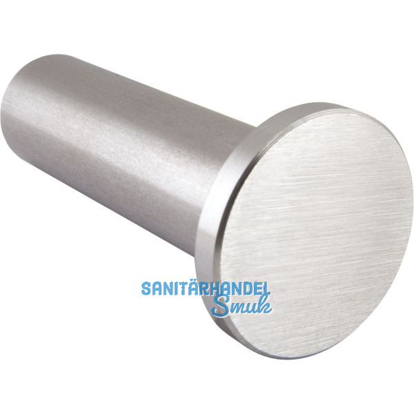 Mantelhaken Divanno � 22 mm, Tiefe 50 mm, Edelstahl geb�rstet