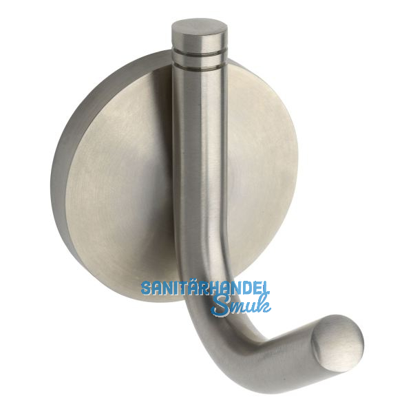 Mantelhaken Jaina Rosette � 57 mm, H�he 80 mm, Edelstahl geb�rstet