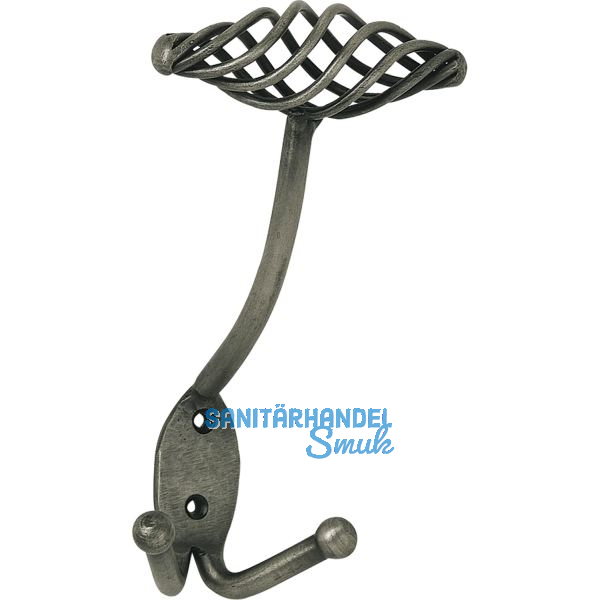 Huthaken Cage Breite 90 mm, H�he 160 mm, Stahl altzinn antik