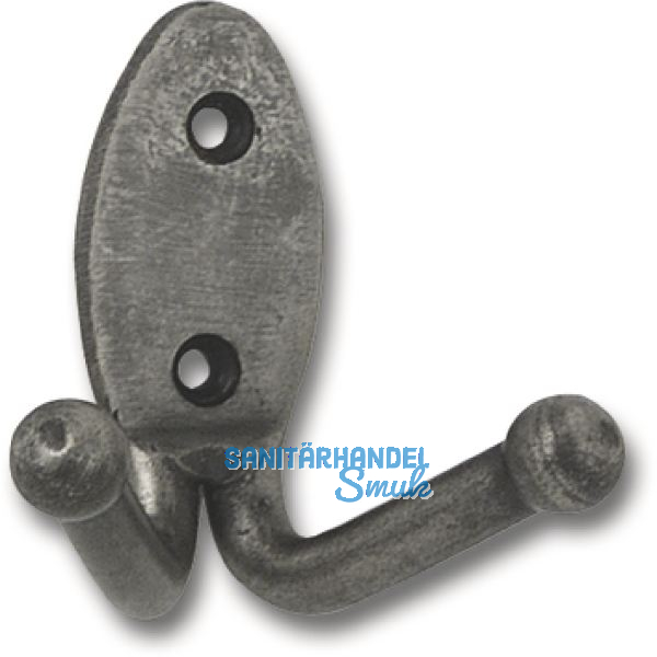 Mantelhaken Cage Breite 70 mm, H�he 61 mm, Stahl altzinn antik