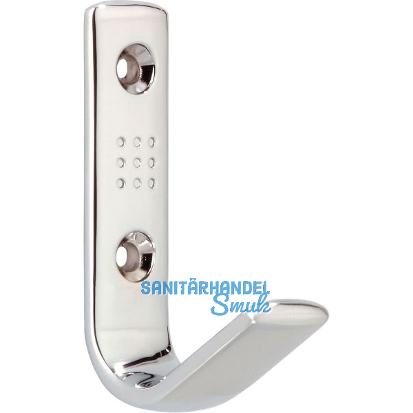 Mantelhaken Gamma Breite 18 mm, H�he 69 mm, ZN verchromt poliert