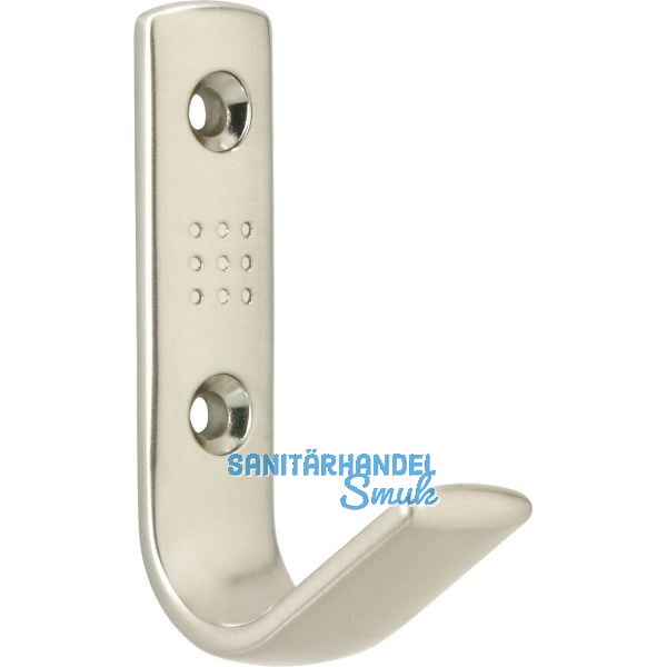 Mantelhaken Gamma Breite 18 mm, H�he 69 mm, ZN Edelstahl Effekt