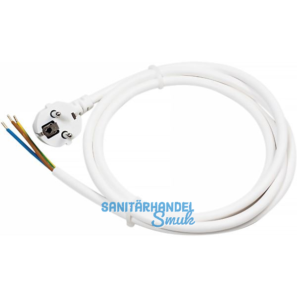 Anschlussleitung mit Schuko-Winkelstecker, L 2000 mm, mit Aderendh�lsen,